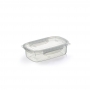 Pote Plástico Microondas Freezer Travas Raso Grande 1,1L