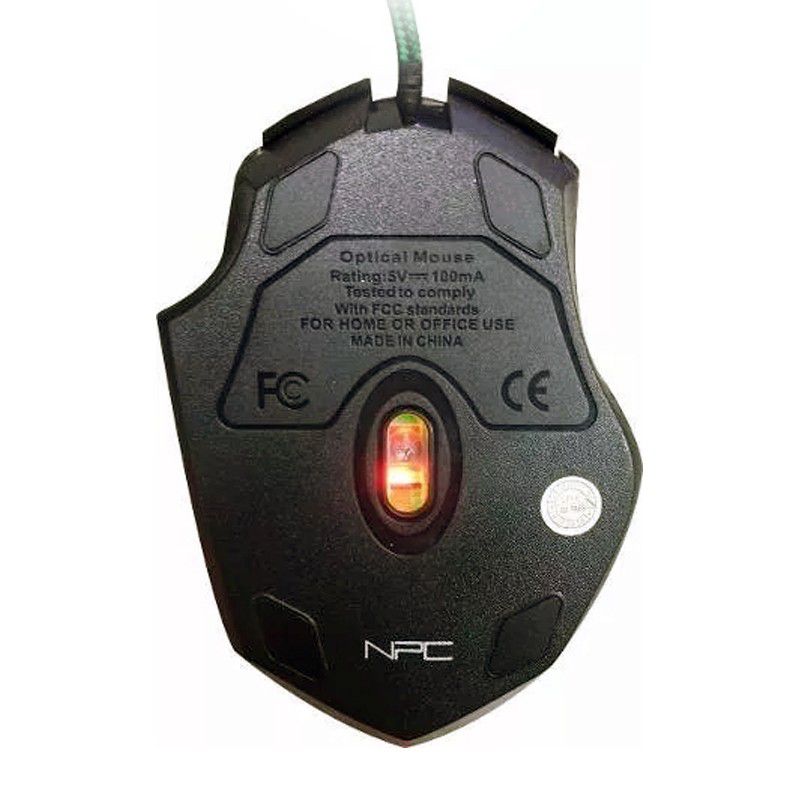 Mouse Gamer NPC 815G 6 Botões USB LED 2400 DPI - Mundo Thata