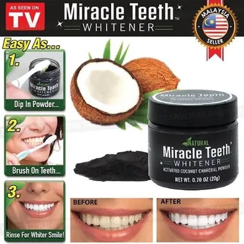 Clareador Dental Natural Miracle Teeth  - Mundo Thata