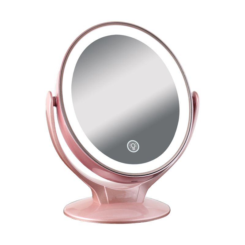Espelho Maquiagem Makeup LED Ampliação 7X Rotação 360 Graus 3 Níveis de Luz  - Mundo Thata