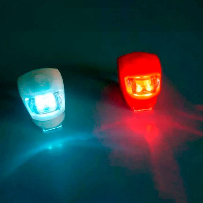 Kit 2 Lanternas Lâmpada de Alerta LED Sinalizadora para Bicicleta  - Mundo Thata
