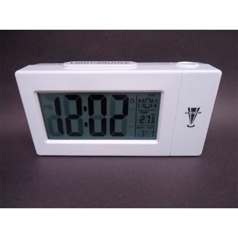 Relógio Despertador Projetor de Horas com Termômetro Higrômetro  - Mundo Thata