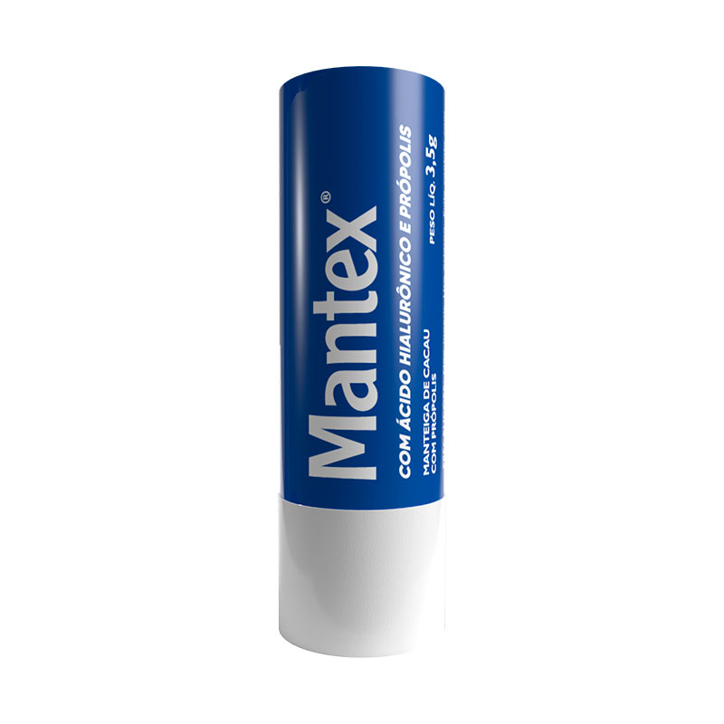 Mantex - Manteiga de Cacau com Ácido Hialurônico Hidratante Labial 3,5g