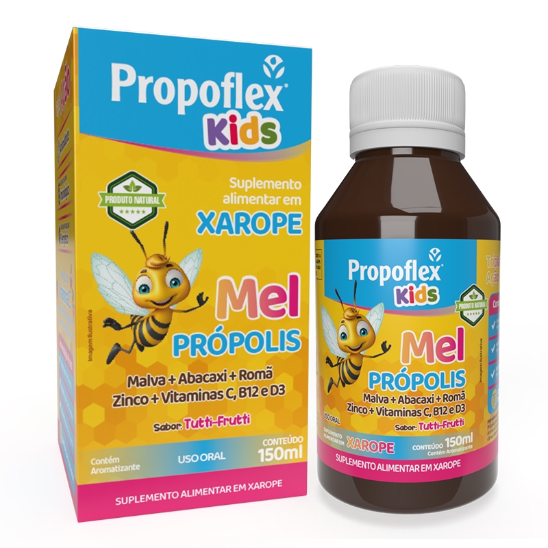 Xarope Propoflex Kids Sabor Tutti-Frutti 150ml Apisvida