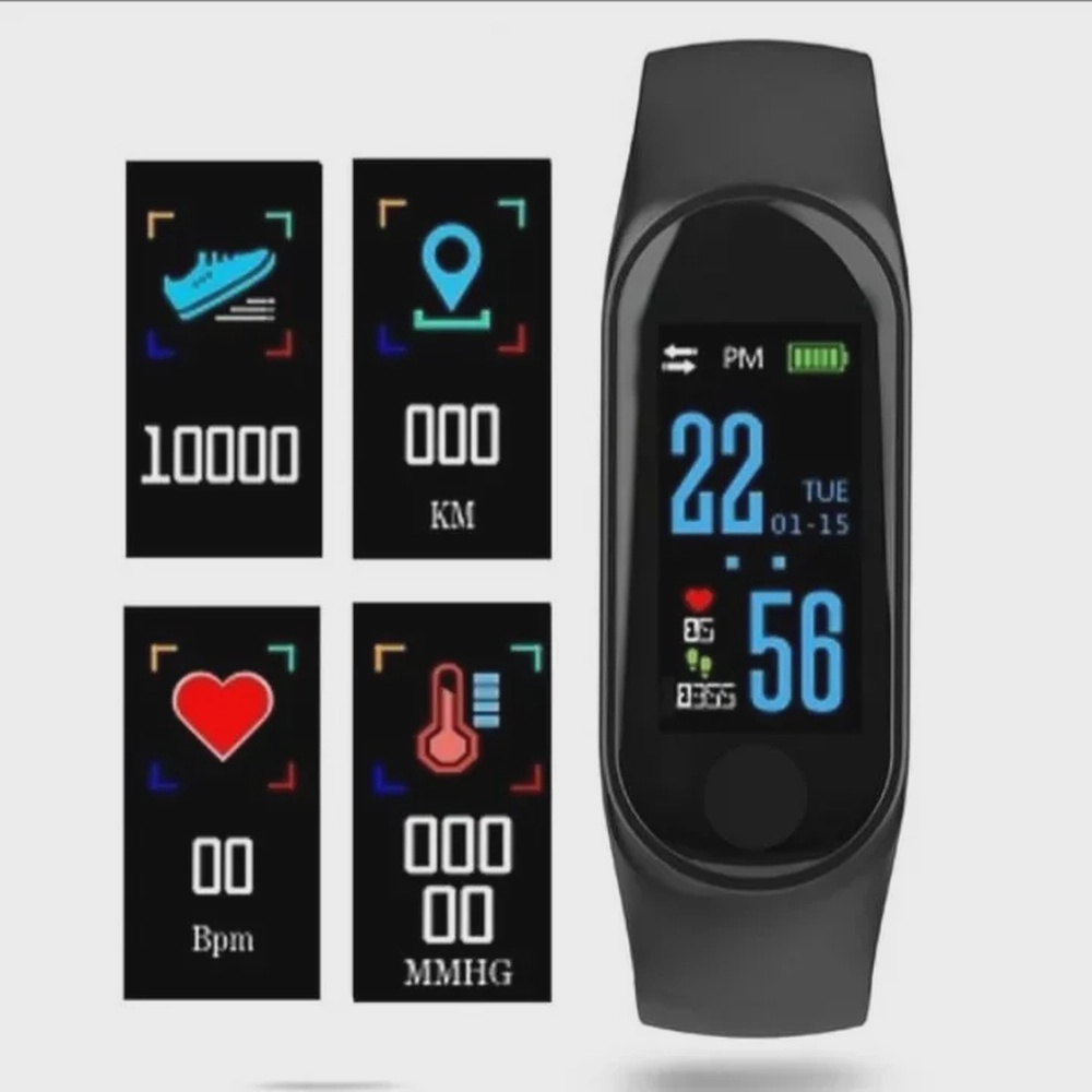 Relógio Smartband Pulseira Inteligente Monitor Cardíaco MTR-06 - Tomate
