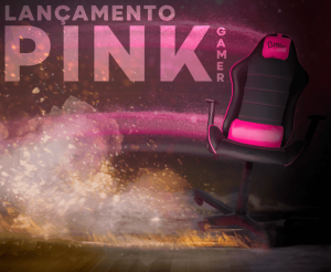 Cadeira Escritório Gamer Pink Take a Seat!