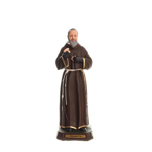Imagem de São Padre Pio em resina, 20cm