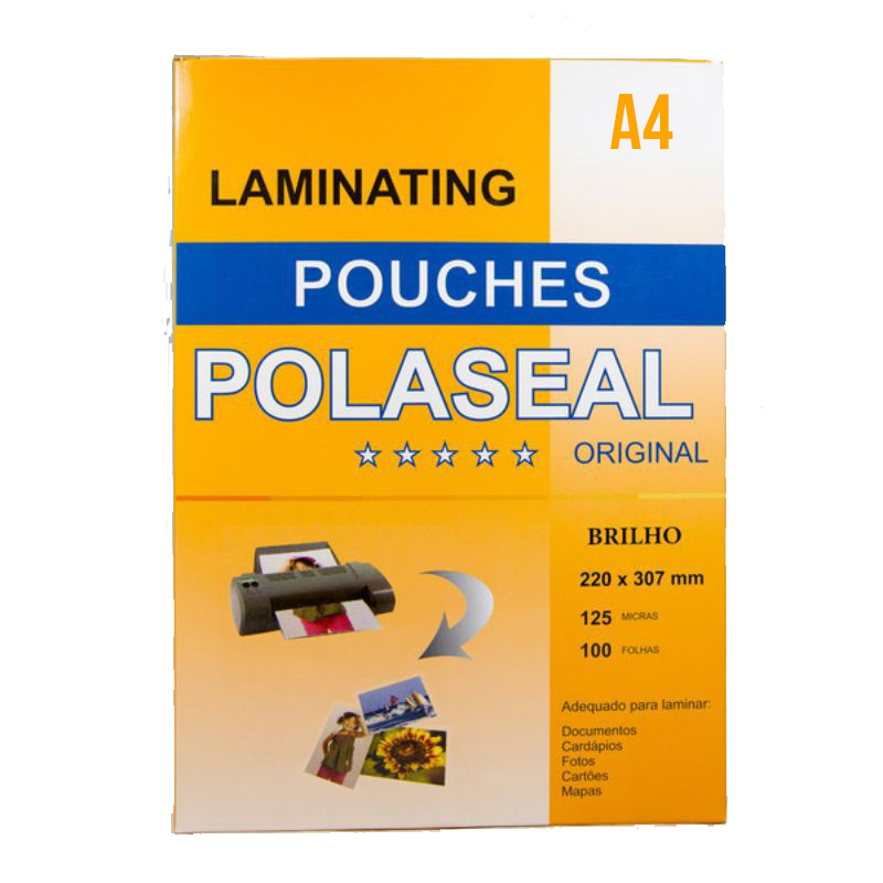 Plástico A4 para Plastificação - Laminating Pouches - Polaseal