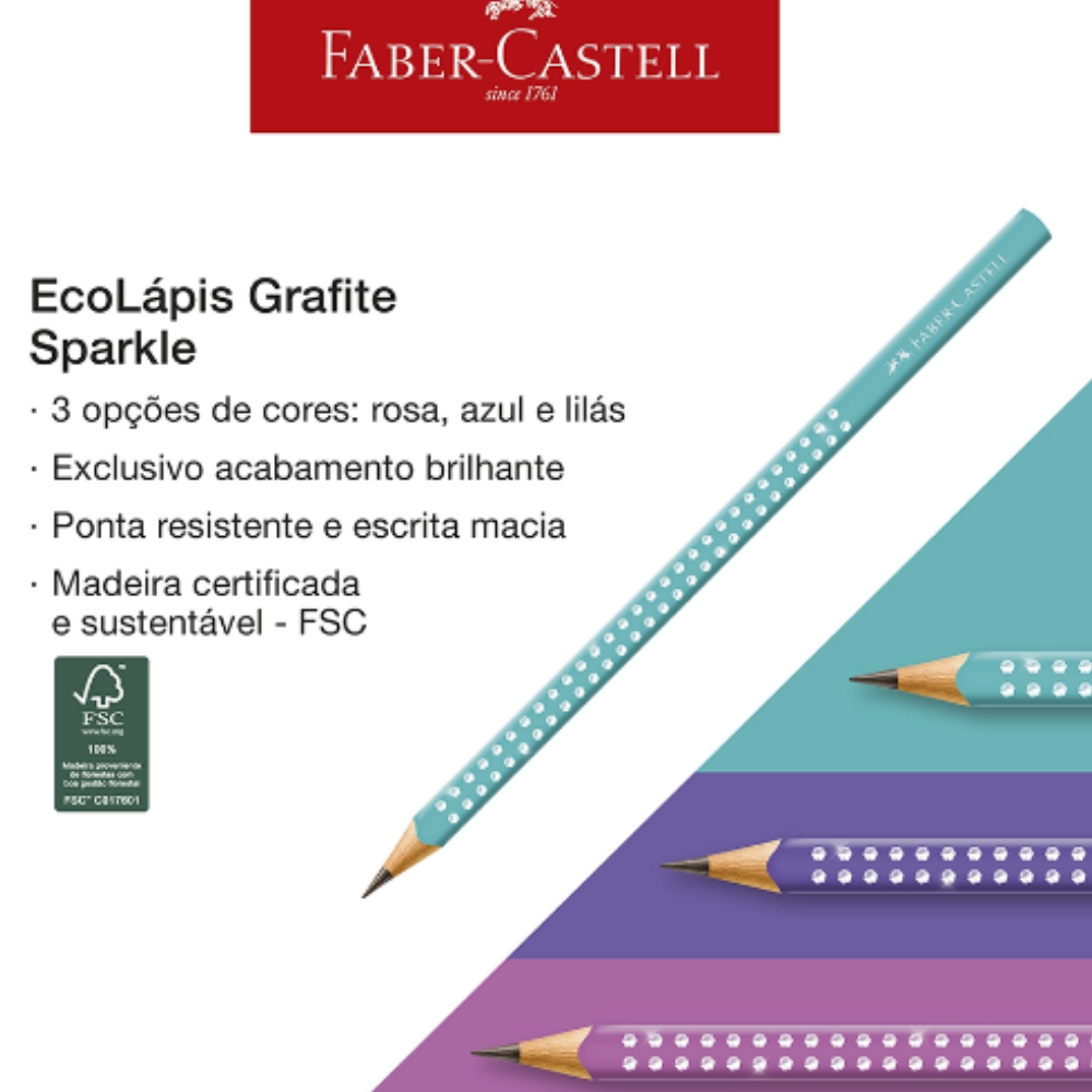 Ecolápis de Escrever Sparkle - FABER CASTELL