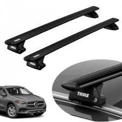 Rack de teto Thule WingBar Evo Black completo Mercedes GLA 2015 a 2020
