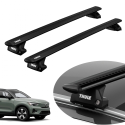 Rack de teto Thule WingBar Evo Black completo Volvo XC40 2018 a 2024