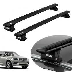 Rack de teto Thule WingBar Evo Black completo Volvo XC90 2015 a 2024