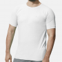 Camiseta Masculina Fitness Manga Curta com Dry Cool e Proteção UV 50+ Branca Cia Do Sono