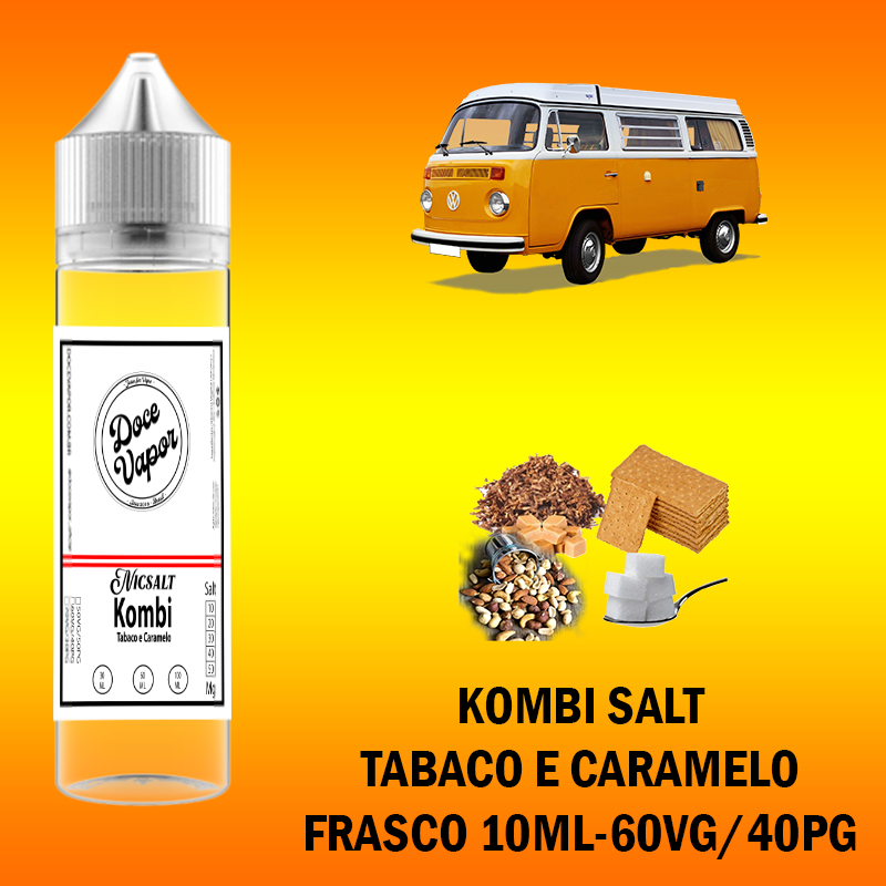 KOMBI SALT - Tabaco e Caramelo - 10ml 60vg/40pg