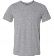 Camiseta cinza para Sublimação Gola careca adulto (PREMIUM)