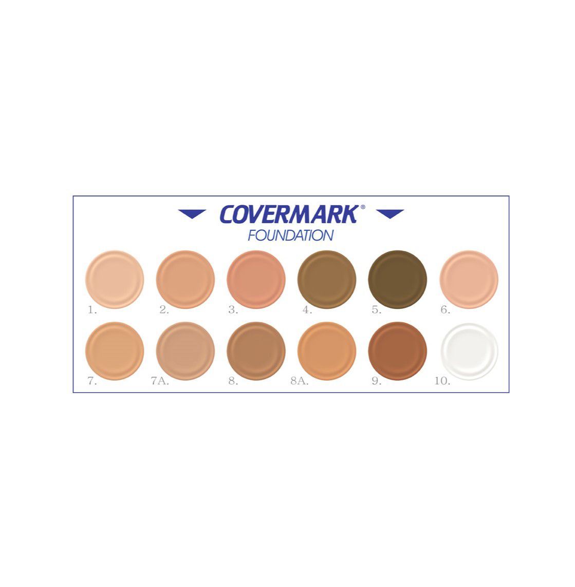Kit Covermark Foundation - 12 cores, Pó Fixador, Primer e Removedor