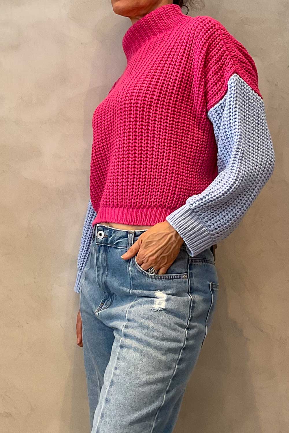 Blusa color tricot