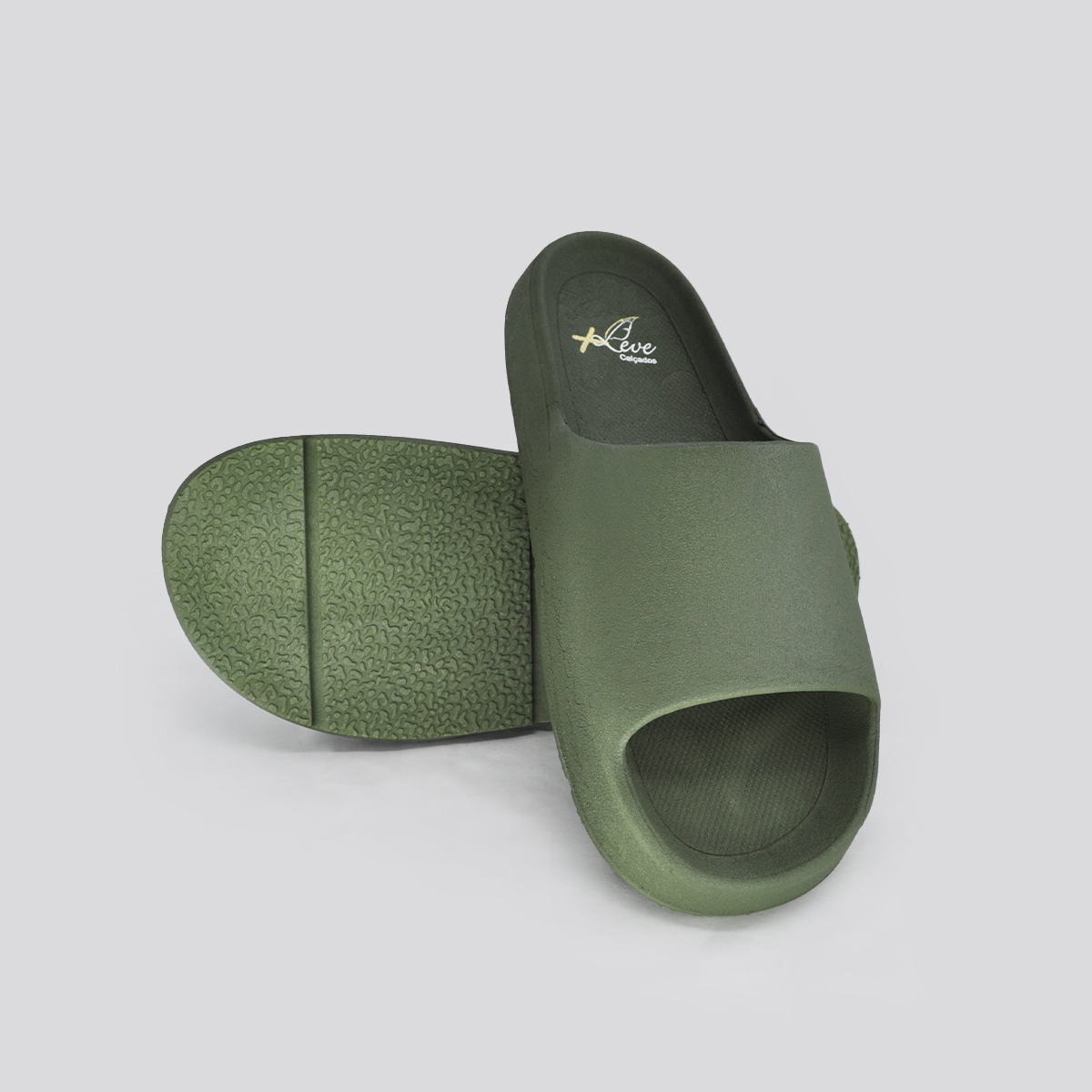 Chinelo Slide Nuvem Masculino Kit Shoes Verde
