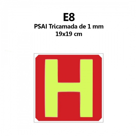 Placa Fotoluminescente E8 Hidrante