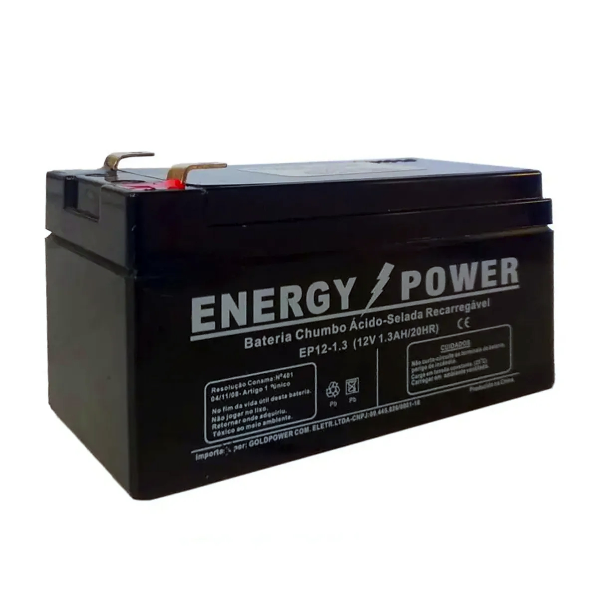 Kit Central de Alarme 6 laços com 12 volts com bateria, 2 acionadores, 1 sirene