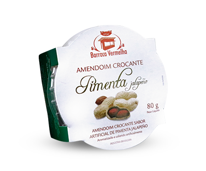Amendoim Crocante sabor Pimenta Jalapeña - pote com 80g
