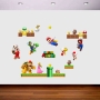 Adesivo De Parede Para Quarto Infantil Super Mario Bros 03