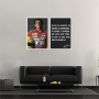 Kit 2 Quadros Moldura Ayrton Senna Frase Motivacional 02
