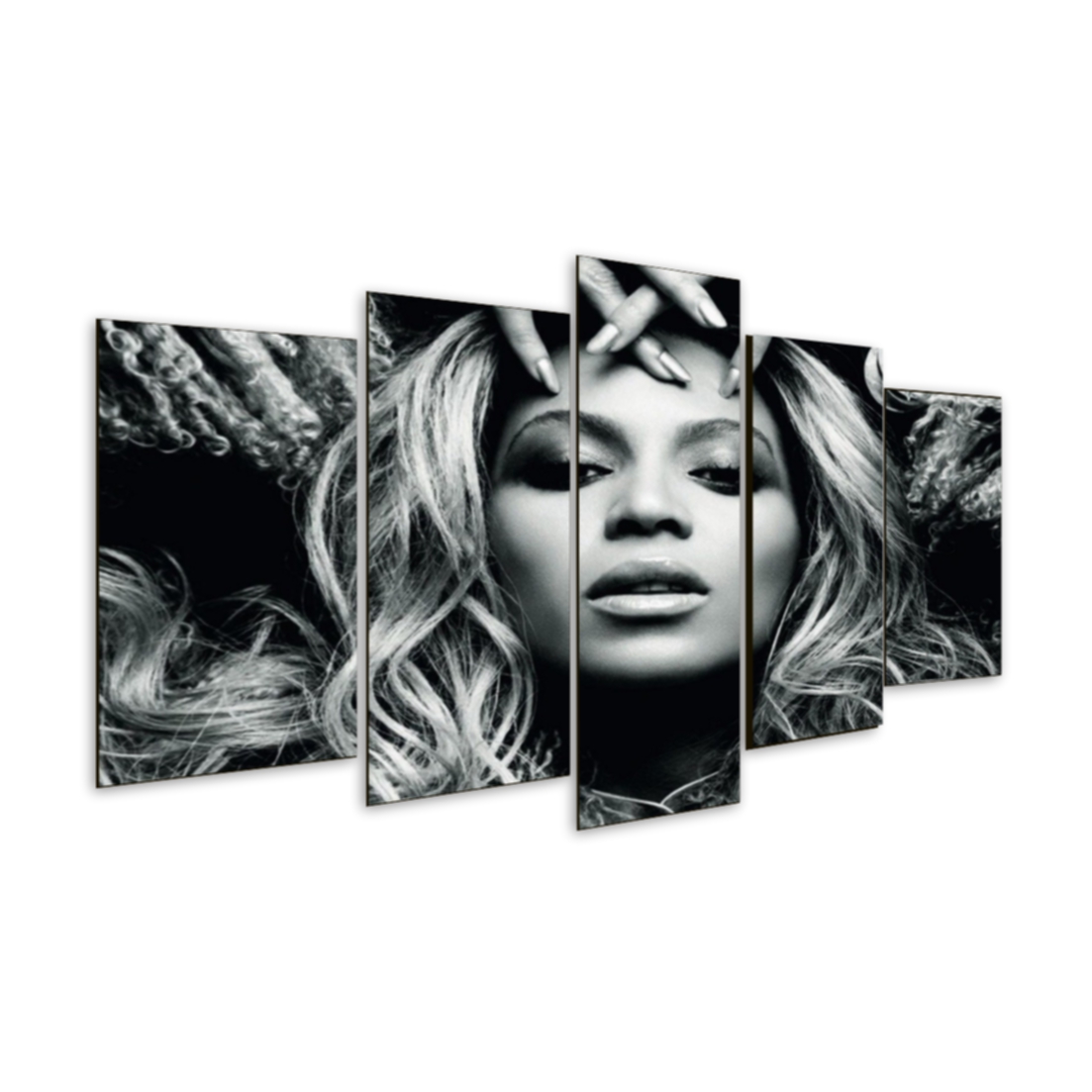 Quadro 5 Peças Mosaico Beyonce