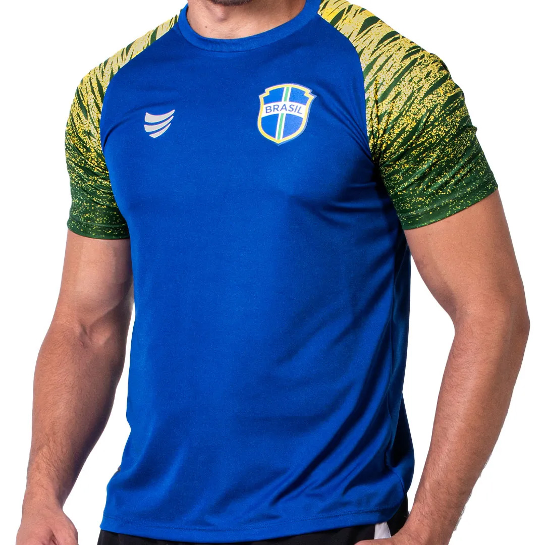 Camisa Brasil Trivela Azul Oficial Licenciada