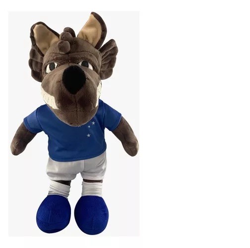 Mascote Raposão de Pelúcia Cruzeiro Oficial 45cm
