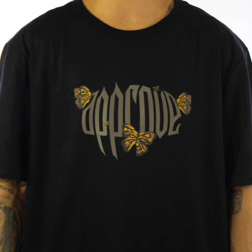 Camiseta Approve Butterfly Preto