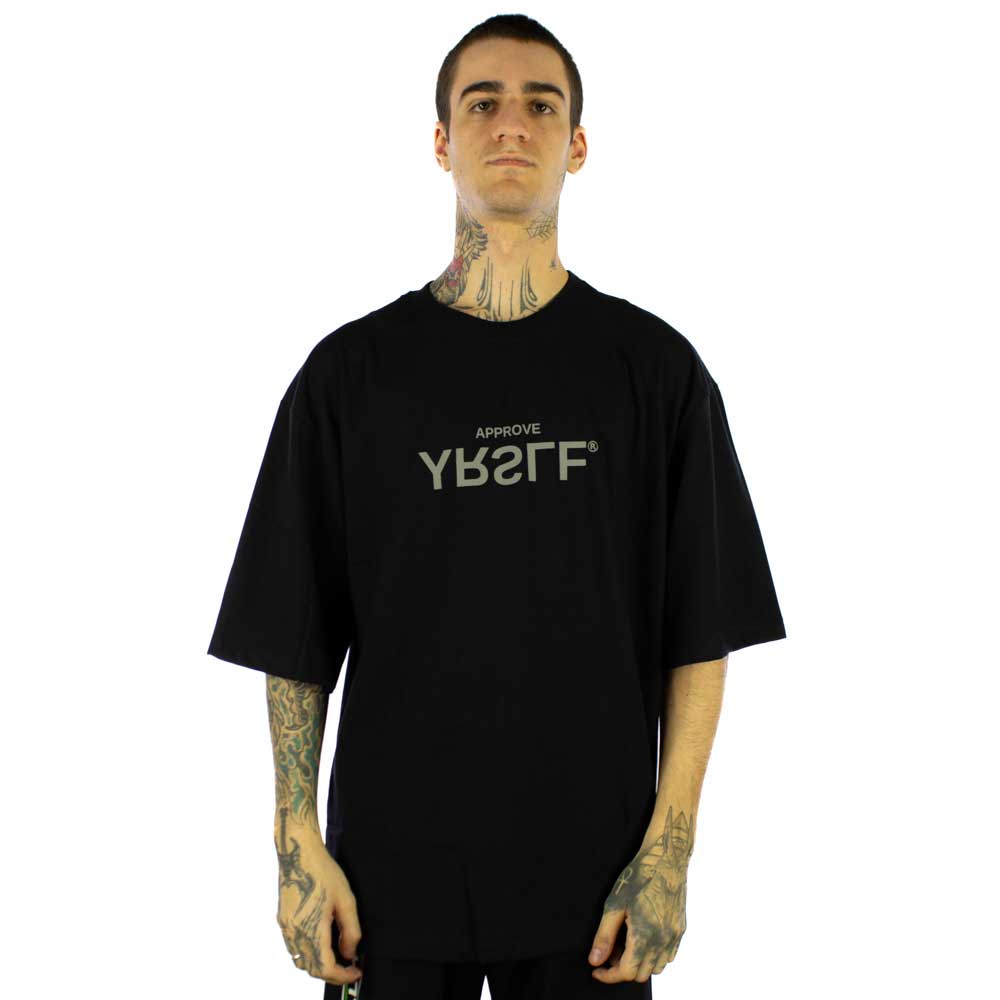 Camiseta Approve Oversized Yrslf Inverse Preto