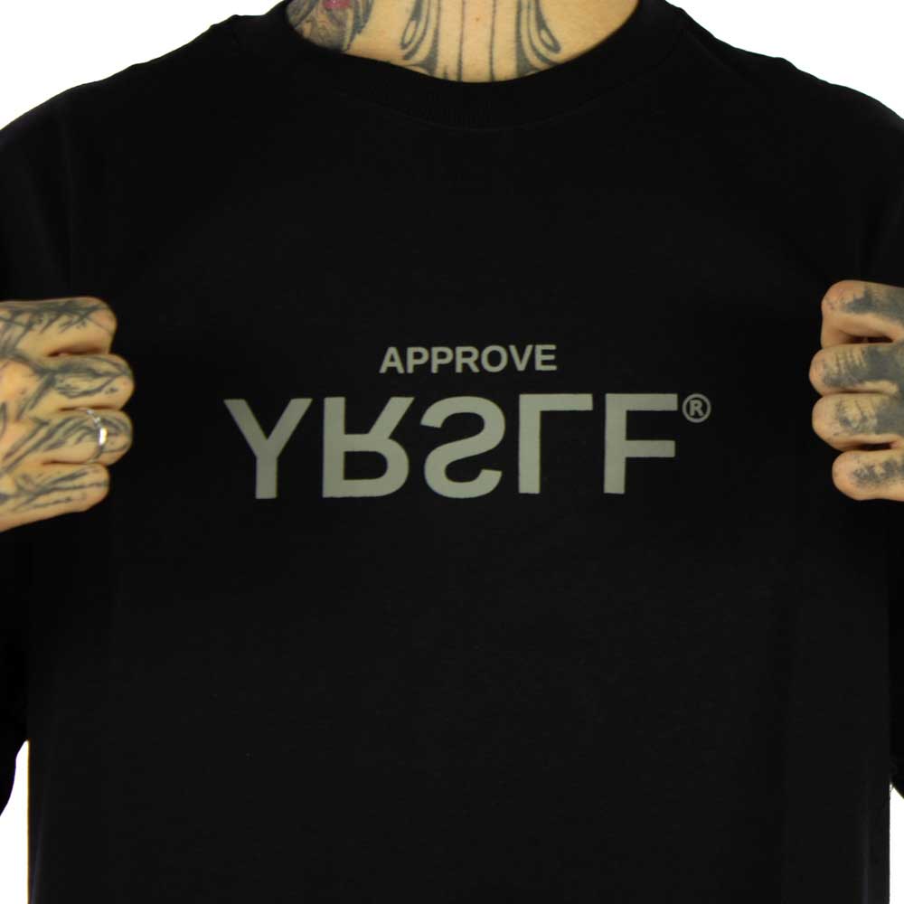 Camiseta Approve Oversized Yrslf Inverse Preto