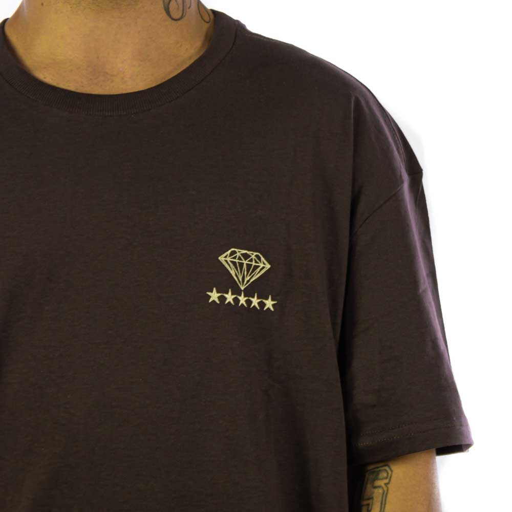 Camiseta Diamond 5 Star Tee Marrom D22DMPA012