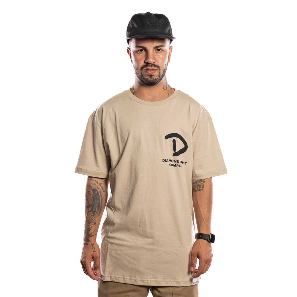 Camiseta Diamond D Supply Tee C22DMPA029 Sand