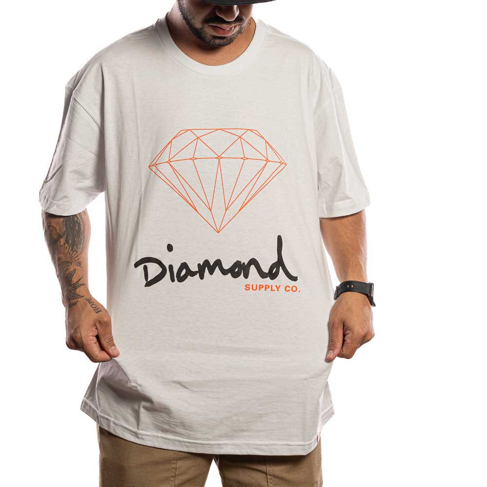 Camiseta Diamond Og Sign Tee V24DIC01 White