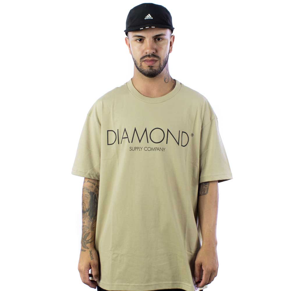 Camiseta Diamond Supply Tee Caqui D22DMPA009