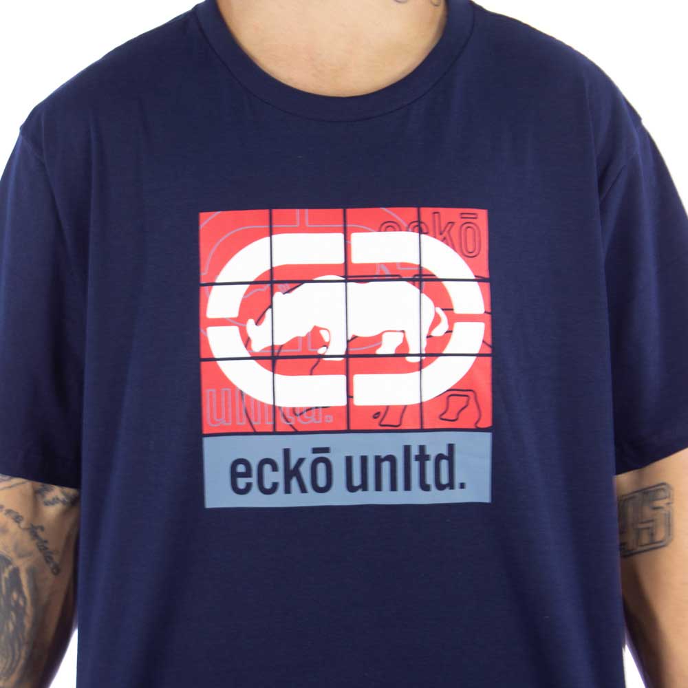 Camiseta Ecko Tela J218A Azul Marinho