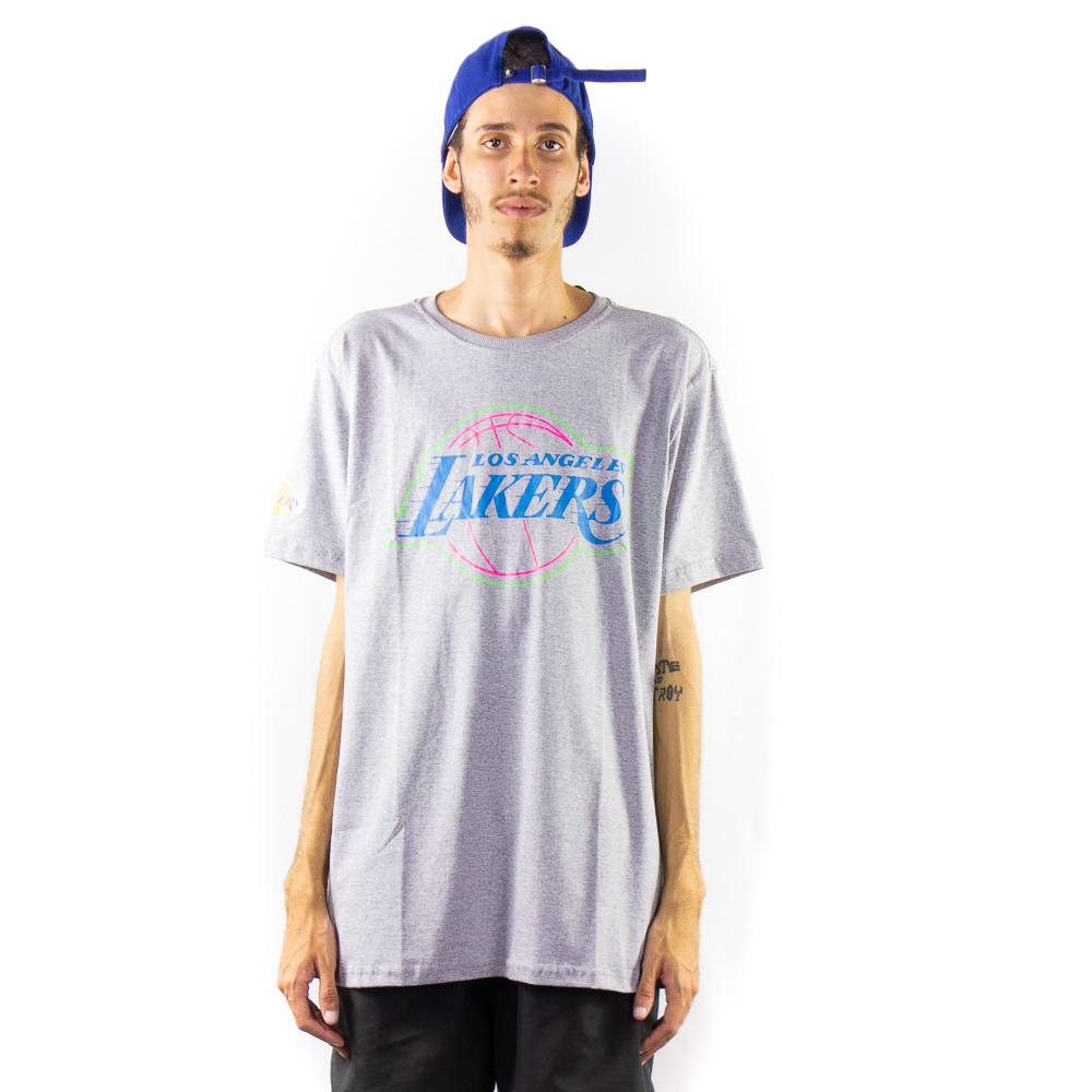 Camiseta NBA Lakers Cinza