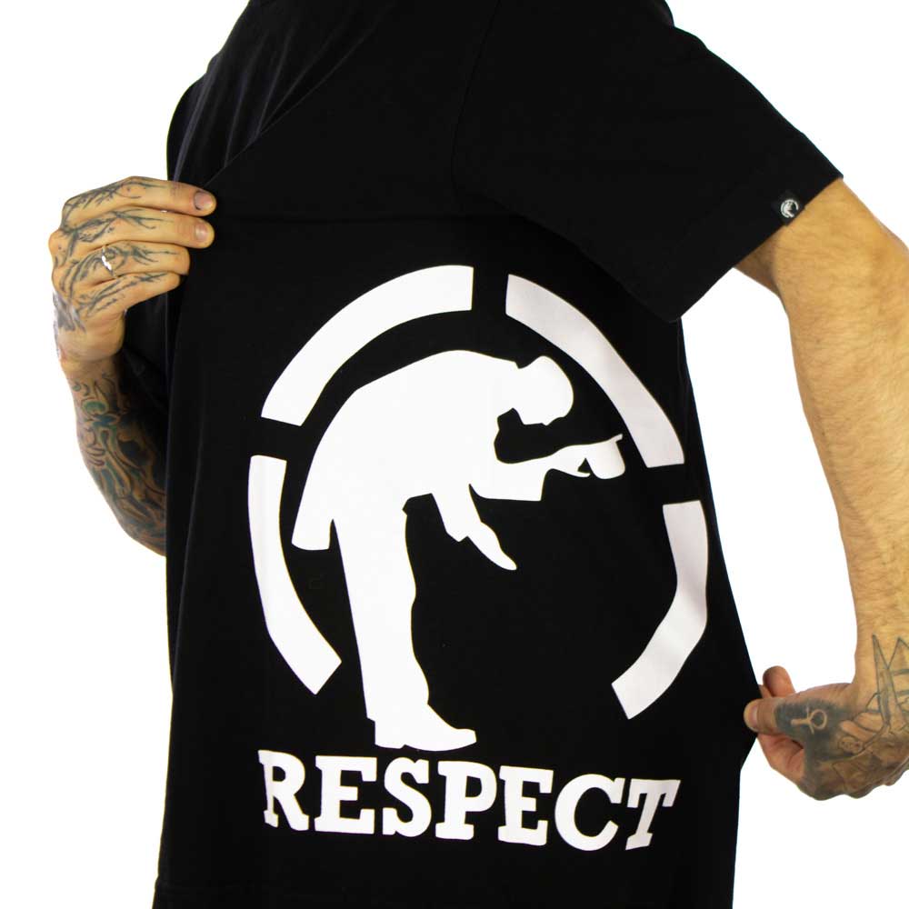 Camiseta Respect Tubular Logo Lateral Preta