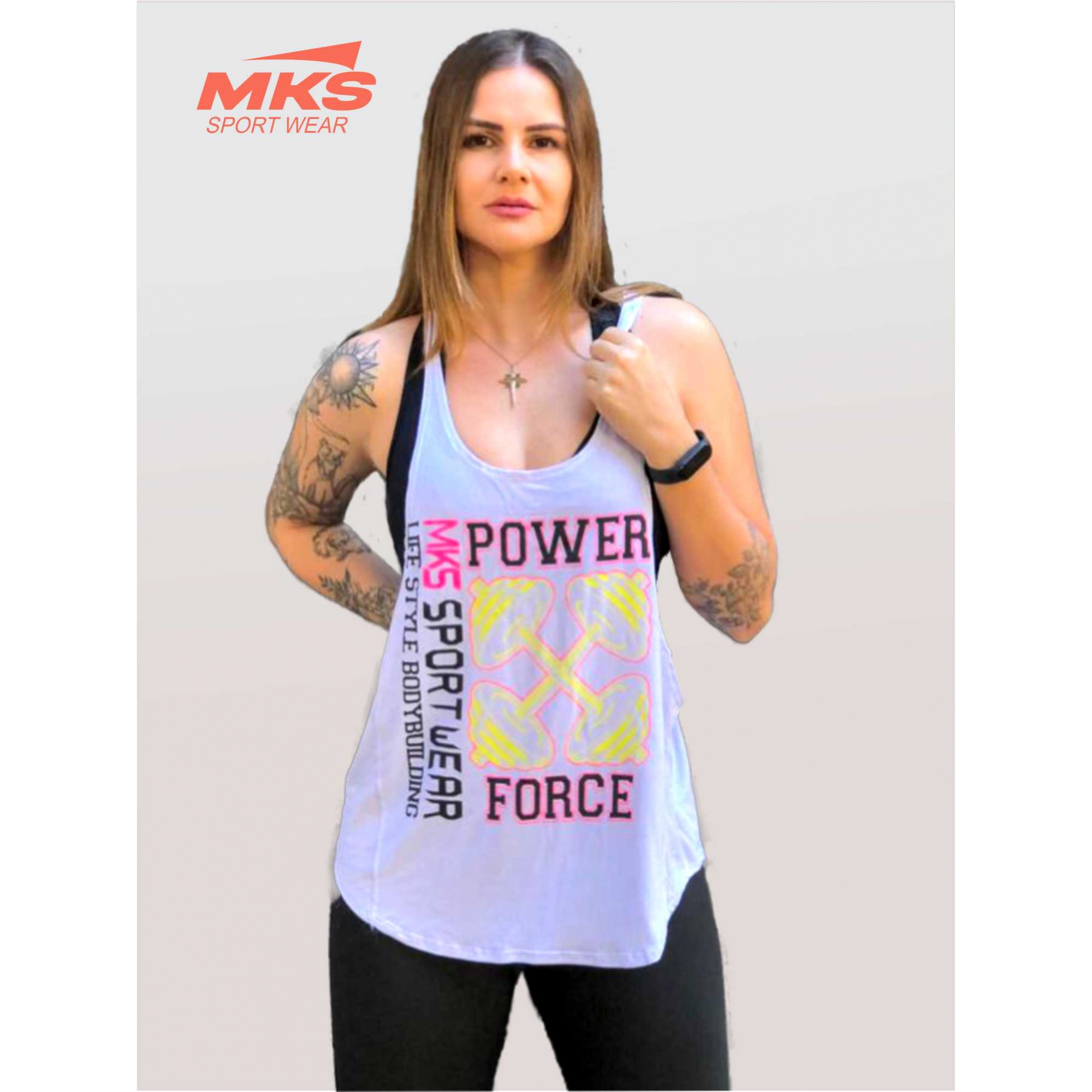 Blusa Academia Camiseta Cavada Fitness - Power