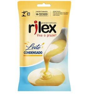 Preservativo Leite Condensado 03 Unidades Rilex