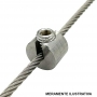 Trava Ajustável Stooper On Wire Rope  M8 4MM