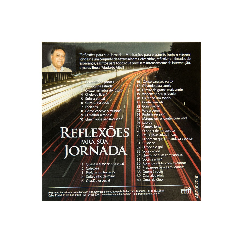 CD Reflexões para sua jornada - Vol. 1 - Loja RTM