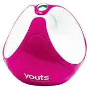 Caixa de Som Dispositivo por Vibração Youts Globe Super Speaker Rosa