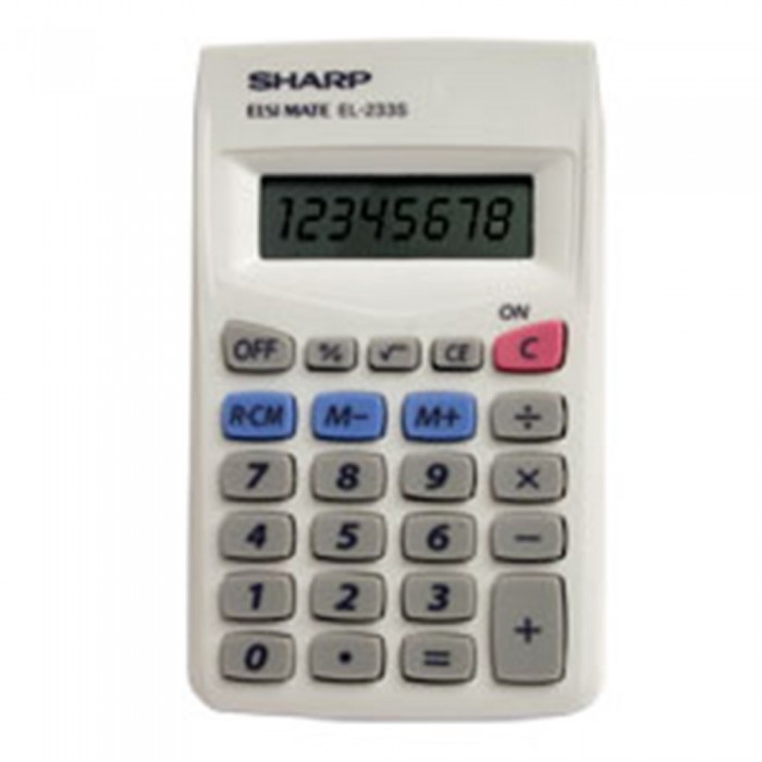 Calculadora Basica Sharp El233Sbk 8 Dígitos