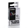 Fita Rotuladora Casio Xr-12We1 12mm Preto no Branco para Etiquetadora Kl
