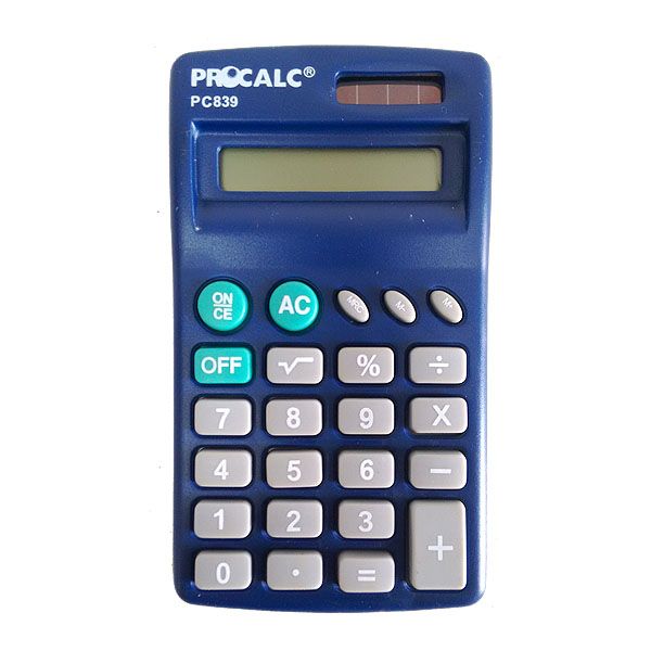 Calculadora de Bolso Procalc 8 Digitos Pc839