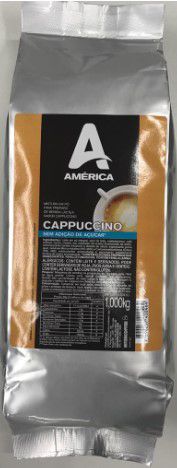 Cappuccino em Pó Solúvel América Zero Açucar 1Kg