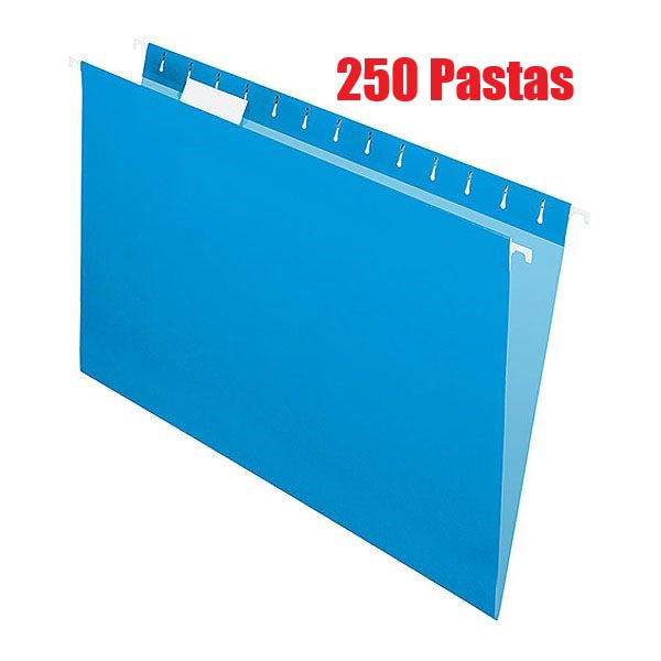 Pasta Suspensa Pendaflex Essentials Azul H.Metal 250 Unid 81623